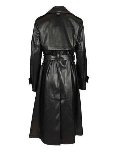 Acne Studios Long Leather Trench Coat Coats Black