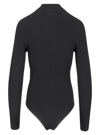 Alaïa Mock-neck Long Sleeve Bodysuit