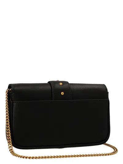 Shop Pinko Love One Pocket Crossbody Bags Black