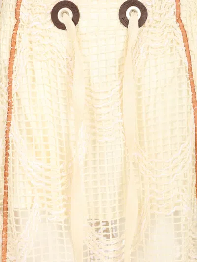 Durazzi Milano Mesh Midi Skirt Skirts White
