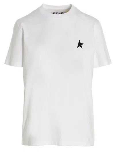 Golden Goose Women White T-shirt With Black Star