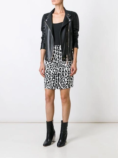 Shop Alexandre Vauthier Leopard Print Mini Skirt