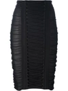 BALMAIN lace-up pencil skirt,DRYCLEANONLY