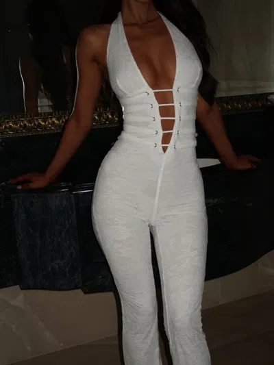 Outcast Sawyer Jumpsuit White