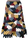 ROSETTA GETTY hand crocheted skirt,DRYCLEANONLY