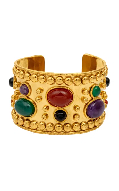 Sylvia Toledano 22kt Yellow Gold Plated Wonder Byzance Cuff