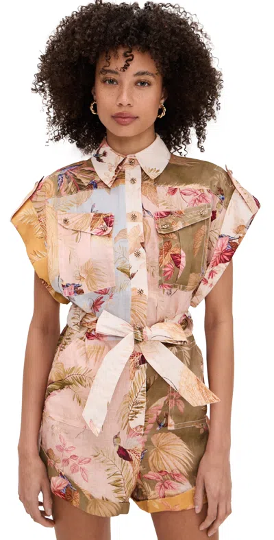 Zimmermann Short Overalls With Ascension Lapels