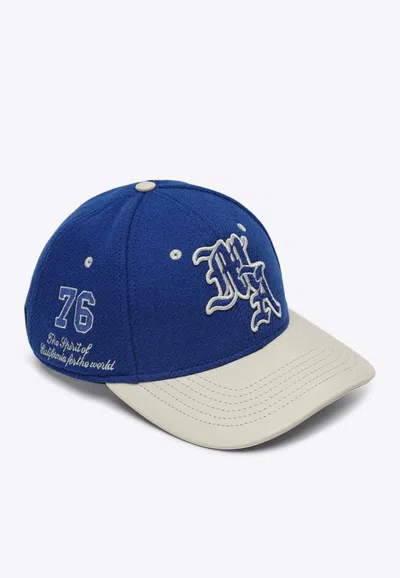 Amiri Ma Spirit Logo-embroidered Cap In Blue