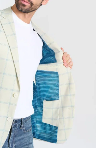 Savile Row Co Mayfair Windowpane Notch Lapel Blazer