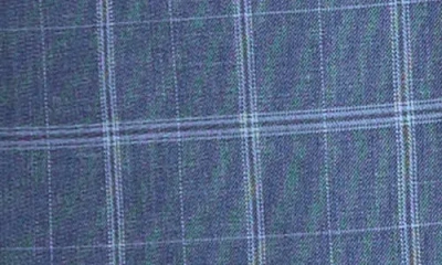 Savile Row Co Mayfair Plaid Notch Lapel Blazer In Blue