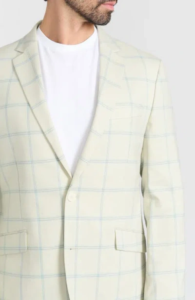 Savile Row Co Mayfair Windowpane Notch Lapel Blazer