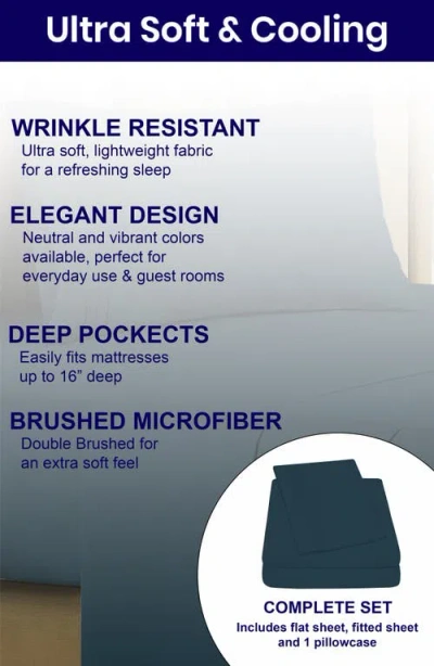 Luxury Home Deep Pocket Microfiber Sheet Set