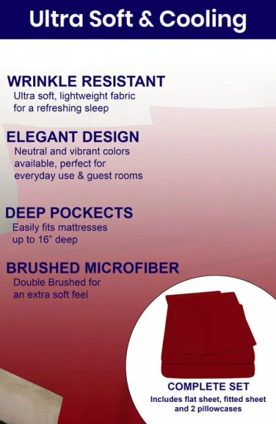 Luxury Home Deep Pocket Microfiber Sheet Set