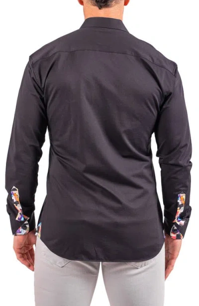 Maceoo Einstein Resistance0155 Black Button-up Shirt In Black