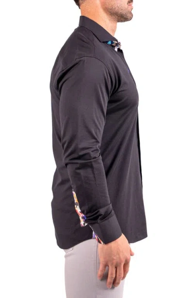 Maceoo Einstein Resistance0155 Black Button-up Shirt In Black
