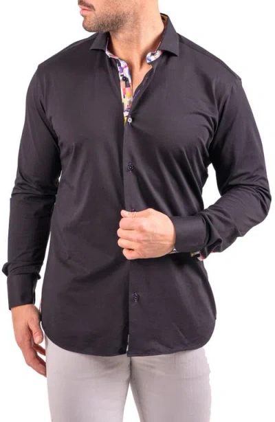 Maceoo Einstein Resistance0155 Black Button-up Shirt In Black
