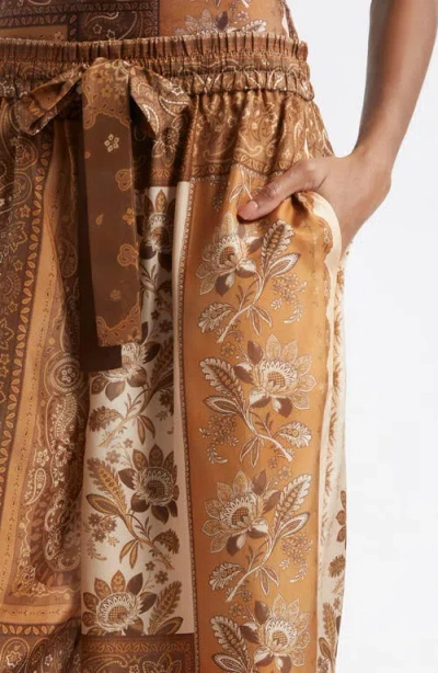 Zimmermann Lucky Silk Wide Leg Pants