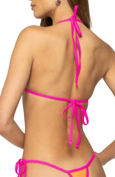 Edikted Contrast Micro Triangle Bikini Top