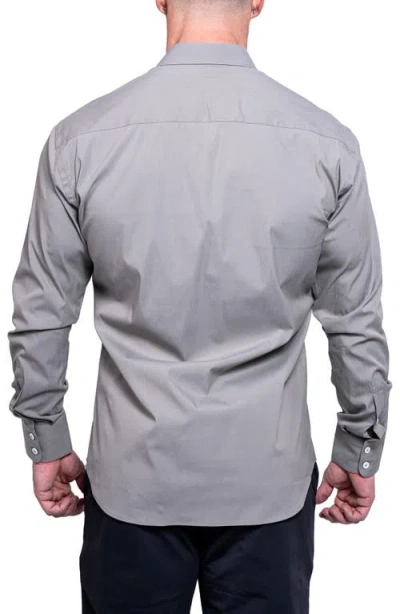 Maceoo Einstein Aristocratluxestretch Button-up Shirt In Gray