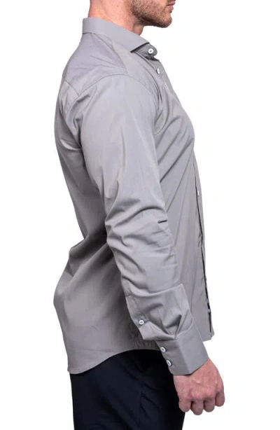 Maceoo Einstein Aristocratluxestretch Button-up Shirt In Gray