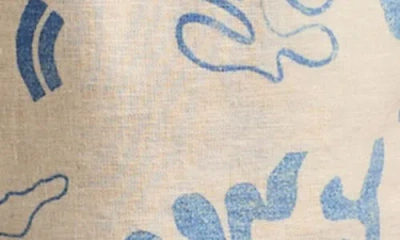 Lucky Brand The Beach Linen Blend Drawstring Shorts In Neutral