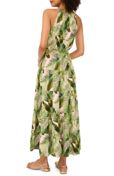 Vince Camuto Leaf Print Tiered Dress