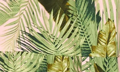 Vince Camuto Leaf Print Tiered Dress