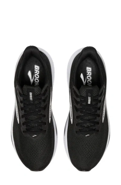 Brooks Ghost 17 Running Shoe In Black