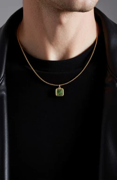 Ettika Jade Pendant Necklace