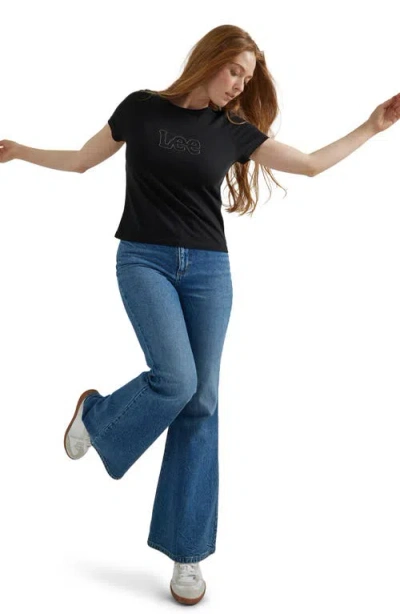 Lee Skinny Flare Jeans In Brown