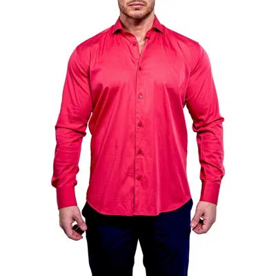Maceoo Einstein Aristocratluxestretch Button-up Shirt In Pink