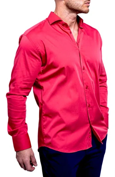 Maceoo Einstein Aristocratluxestretch Button-up Shirt In Pink