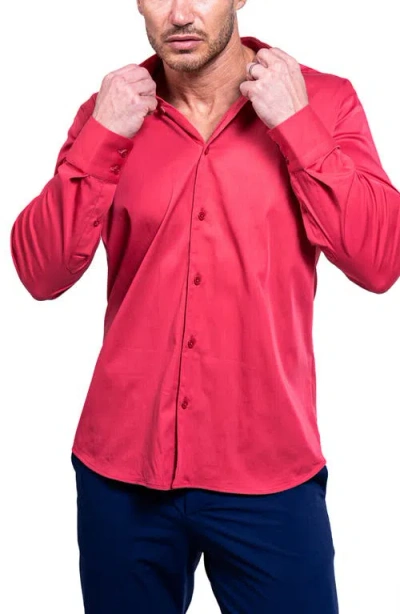 Maceoo Einstein Aristocratluxestretch Button-up Shirt In Pink