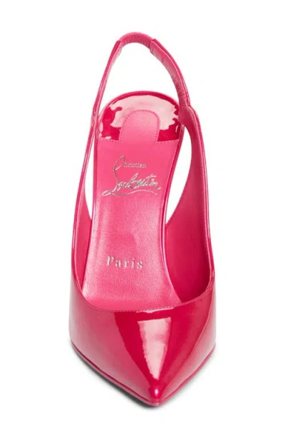 Christian Louboutin Fuchsia Slingback Stiletto With Heel