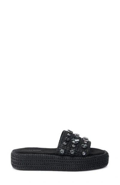 Azalea Wang Baste Platform Slide Sandal