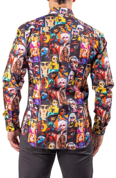 Maceoo Fibonacci Resistance Contemporary Fit Button-up Shirt