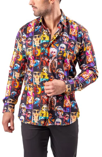 Maceoo Fibonacci Resistance Contemporary Fit Button-up Shirt