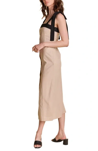 Endless Rose Cotton & Linen Blend Midi Sundress