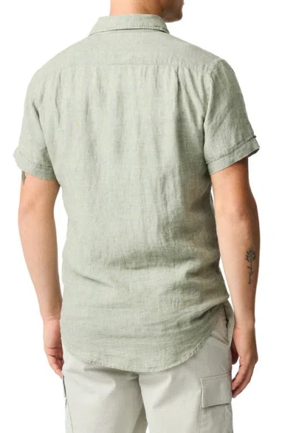 Rodd & Gunn Palm Beach Sports Fit Short Sleeve Linen Button-up Shirt