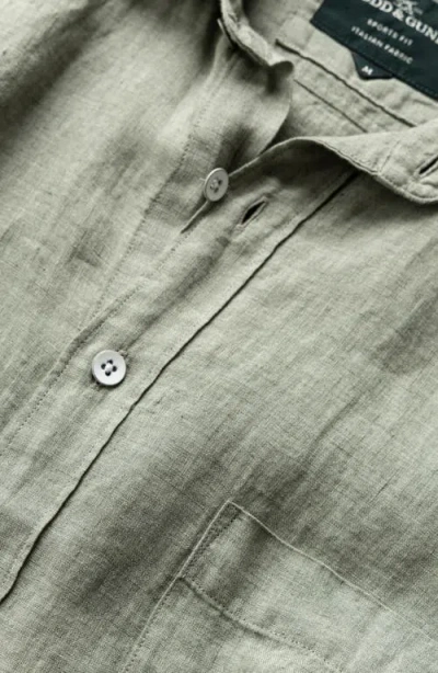 Rodd & Gunn Palm Beach Sports Fit Short Sleeve Linen Button-up Shirt