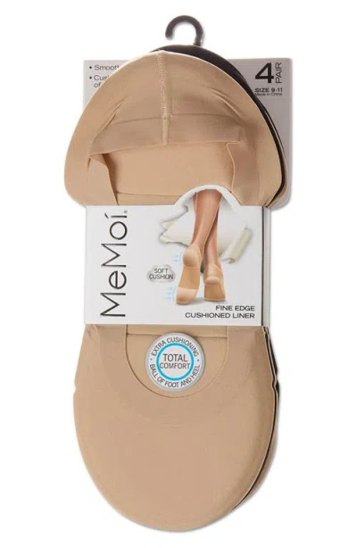 Memoi Assorted 4-pack Cushioned Liner Socks