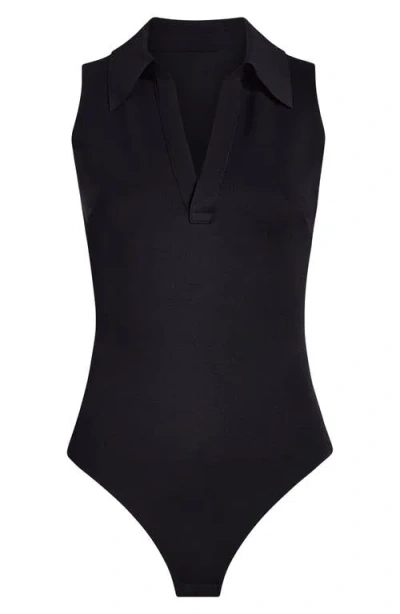 Commando Neoprene Polo Bodysuit