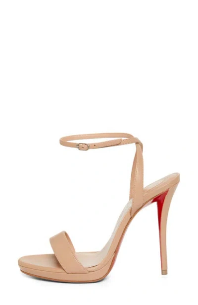 Christian Louboutin Loubi Queen Red Sole Ankle-wrap Sandals