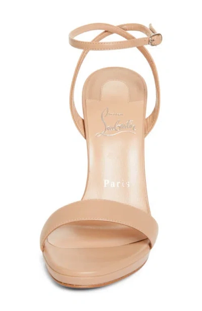 Christian Louboutin Loubi Queen Red Sole Ankle-wrap Sandals