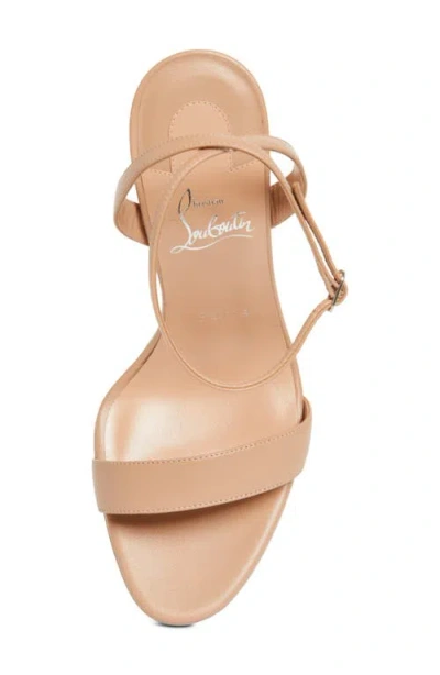 Christian Louboutin Loubi Queen Red Sole Ankle-wrap Sandals