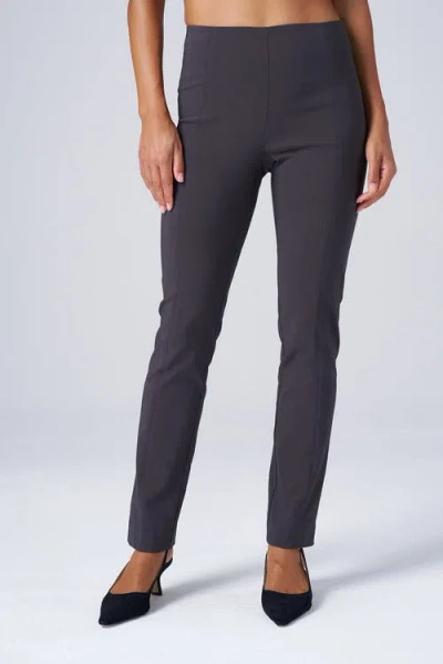 Franne Golde All Season Tapered Pull-on Stretch Pants In Blue