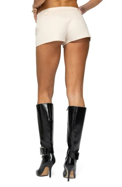 Edikted Terra Cargo Micro Shorts In White