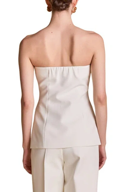 Endless Rose Strapless Suit Top In White