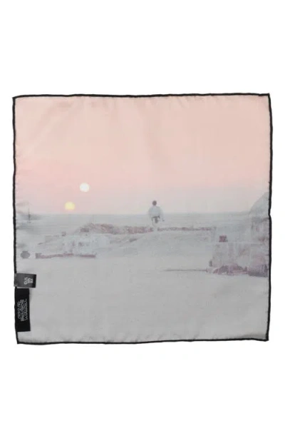 Cufflinks, Inc . Binary Sunset Silk Pocket Square In Multi