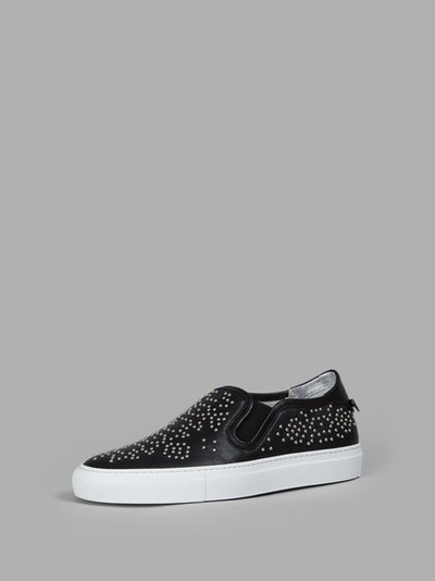 Shop Givenchy Women's Black Studded Slip-on Sneakers